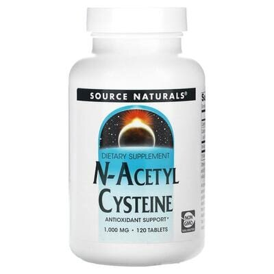 Ацетилцистеїн Source Naturals N-Acetyl Cysteine 1000 мг, 120 таблеток