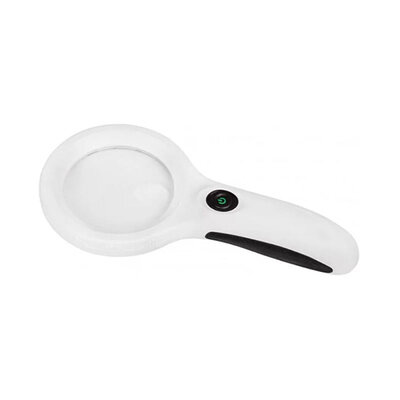 Лупа Ridni RD-9587 ручна з LED підсвічуванням 3X збільшення (діаметр 75 мм)