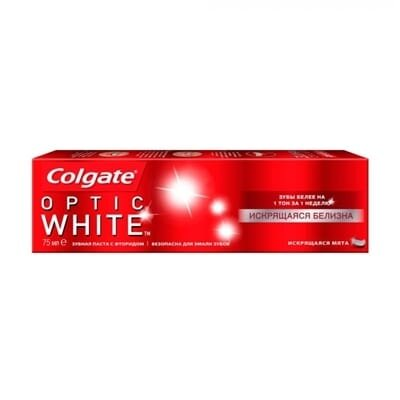 Зубна паста Colgate Optic White Іскриста білизна, 75 мл