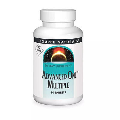 Мультивітаміни та мінерали без заліза Source Naturals Advanced One Multiple no Iron таблетки №30