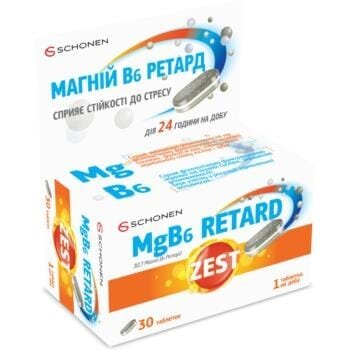 Зест Магній B6 Ретард таблетки №30