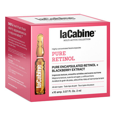 Висококонцентровані ампули для обличчя La Cabine Pure Retinol з ретинолом для покращення текстури шкіри, 10 шт х 2 мл
