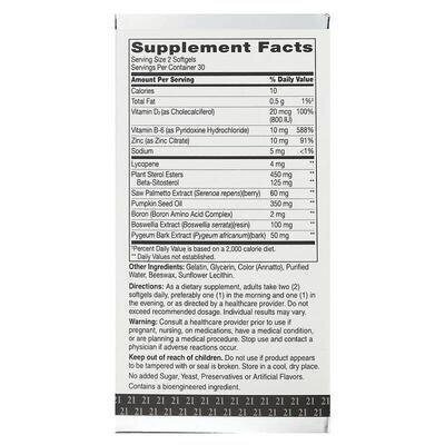 Здоров'я простати 21st Century Prostate Health with Beta-Sitosterol 125 мг, 60 гелевих капсул