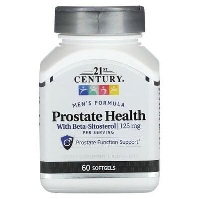 Здоров'я простати 21st Century Prostate Health with Beta-Sitosterol 125 мг, 60 гелевих капсул