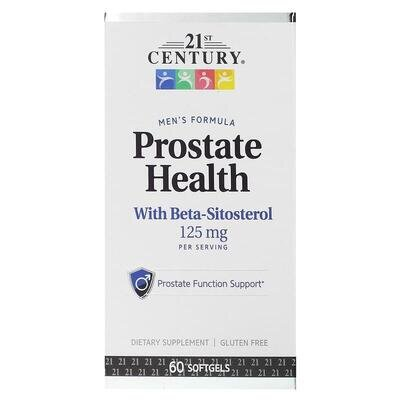 Здоров'я простати 21st Century Prostate Health with Beta-Sitosterol 125 мг, 60 гелевих капсул