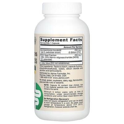 Сахароміцети Буларді Jarrow Formulas Saccharomyces Boulardii+ MOS, 90 капсул