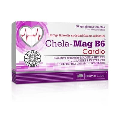Вітаміни для серця та кровоносної системи Olimp Chela-Mag B6 cardio, 30 таблеток