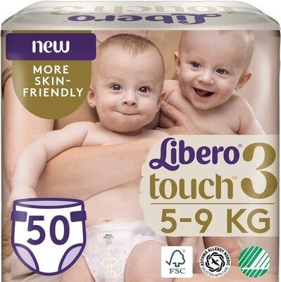 Підгузки Libero Touch розмір 3, 4-8 кг, 50 шт