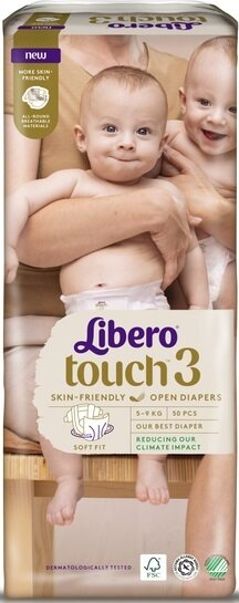Підгузки Libero Touch розмір 3, 4-8 кг, 50 шт