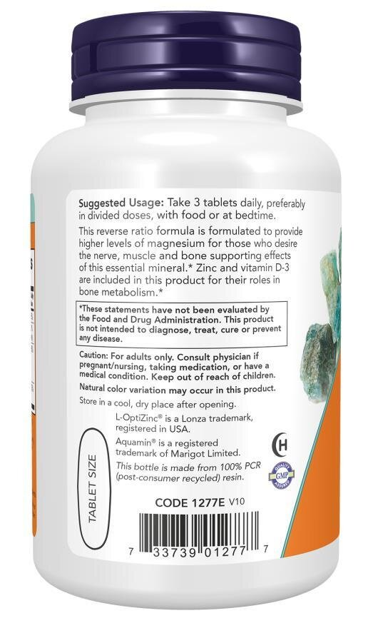 Магній та Кальцій NOW Magnesium & Calcium таблетки №100