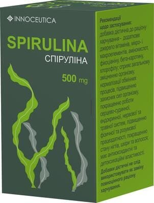 Спіруліна Innoceuticа капсули по 505 мг №60
