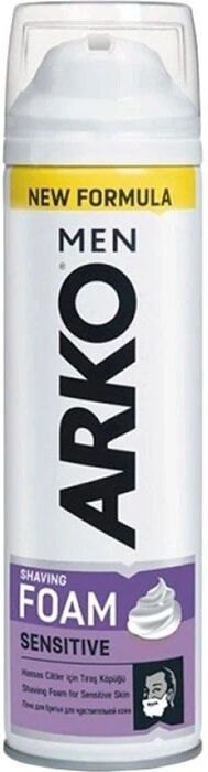 Піна для гоління Arko Men Sensitive для чутливої шкіри, 200 мл
