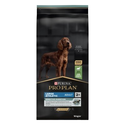 Корм сухий Purina Pro Plan Large Athletic Adult 2+ Sensitive Digestion для собак великих порід з чутливим травленням, з ягням, 14 кг