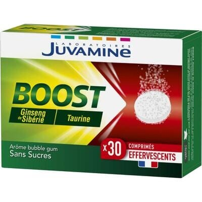 Женьшень + таурин Juvamine Boost шипучі таблетки №30