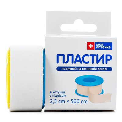 Пластир медичний Моя Аптечка на тканинній основі 2,5 см x 500 см