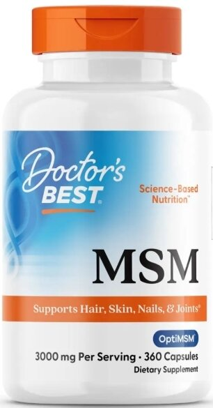 Метилсульфонілметан Doctor's Best MSM with OptiMSM, 360 капсул
