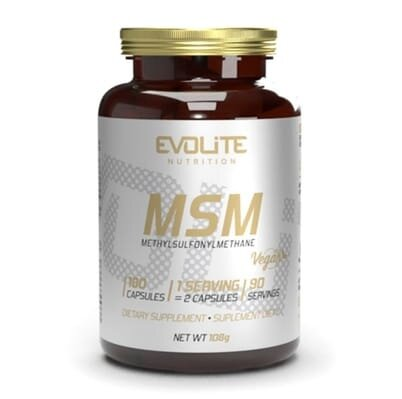 Метилсульфонілметан Evolite Nutrition MSM, 180 веганських капсул