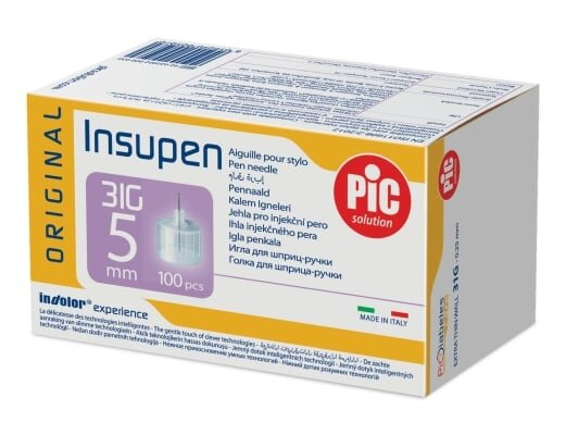 Голка для шприц-ручки Insupen G31 (0,25 x 5 мм), 100 штук