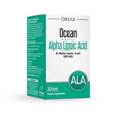 Альфа-ліпоєва кислота Orzax Ocean Alpha Lipoic Acid 200 мг, 30 капсул