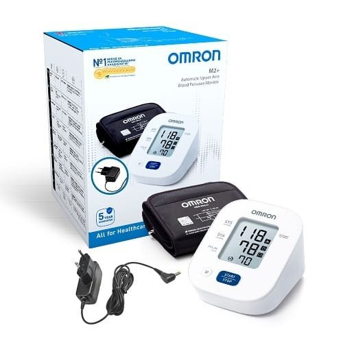 Тонометр Omron M2 Plus (HEM-7146-Е) автоматичний з мережевим адаптером HHP-CM01