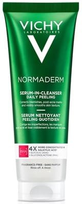 Гель-сироватка для вмивання Vichy Normaderm очищувальний з ефектом пілінгу для проблемної шкіри обличчя та тіла, 125 мл