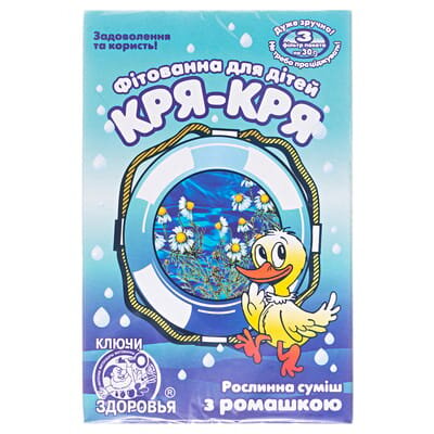 Фітованна Ключи Здоров'я Кря-кря з ромашкою, 3 пакети по 30 г