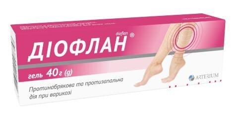 Діофлан гель 1000 ОД/г по 40 г у тубах