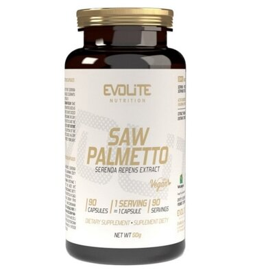 Со Пальметто Evolite Nutrition 450 мг Saw Palmetto, 90 веганських капсул
