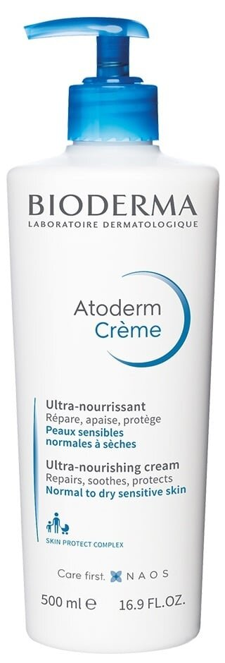 Крем для обличчя та тіла Bioderma Atoderm для нормальної та сухої шкіри. 500 мл