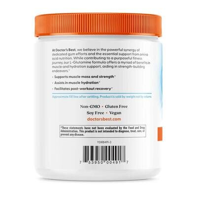 Амінокислота L-Глютамін Doctor's Best L-Glutamine Powder, 300 г