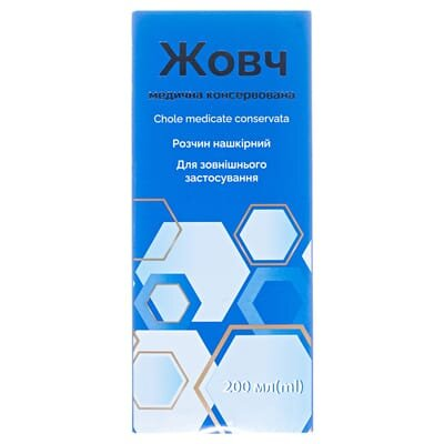 Жовч медична консервована розчин н/ш по 200 мл у флак.