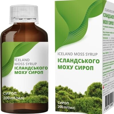 Ісландського моху сироп по 200 мл у фл. А+
