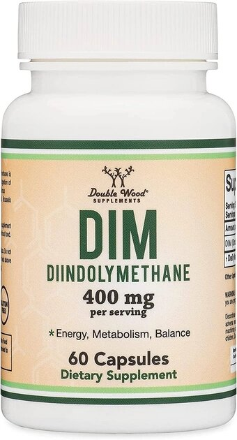 Дііндолілметан Double Wood - DIM (Diindolylmethane) 400 mg, 60 капсул