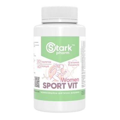 Комплекс вітамінів та мінералів Stark Pharm Sport Vit Women, 120 таблеток