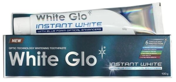 Зубна паста White Glo миттєве відбілювання, 100 г