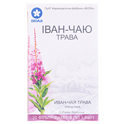 Фіточай Віола Іван-чай по 1,5 г №20 в філ-пак.