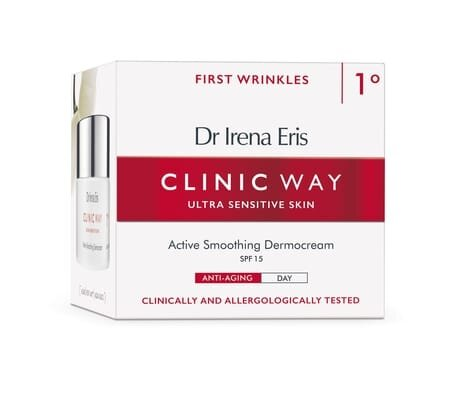 Крем для обличчя Dr. Irena Eris Clinic Way Активний розгладжуючий денний SPF15 - 1°, 50 мл