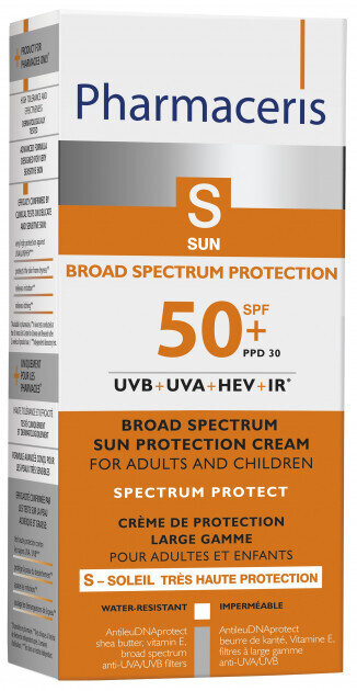 Крем сонцезахисний Pharmaceris S Sun Protection 14906 SPF50 + широкого спектру дії, 50 мл