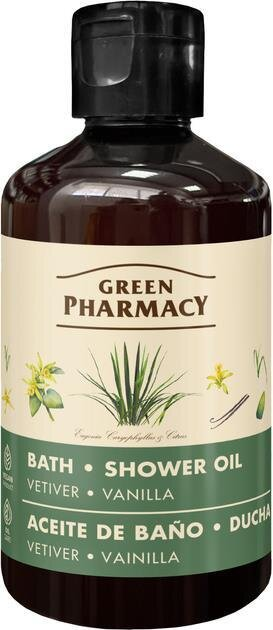 Олія для ванни та душу Green Pharmacy Ветівер і ваніль 250 мл
