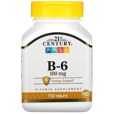 Вітамін B-6 21st Century Vitamin B-6 100 мг, 110 таблеток