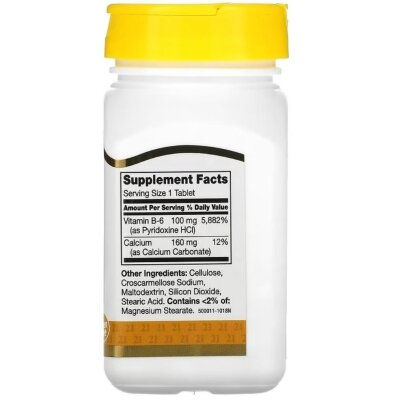 Вітамін B-6 21st Century Vitamin B-6 100 мг, 110 таблеток