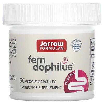 Пробіотики для жінок Jarrow Formulas Women's Fem Dophilus 5 млрд КУО, 30 капсул
