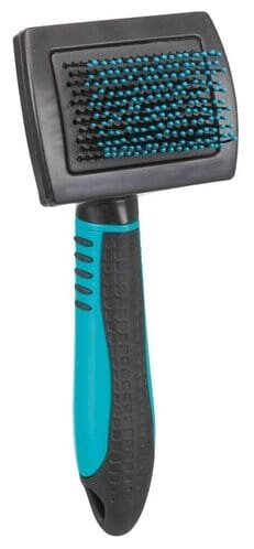 Пуходер гребінець Trixie 24141 м'який з пластиковою щетиною для собак і котів 7х16 см