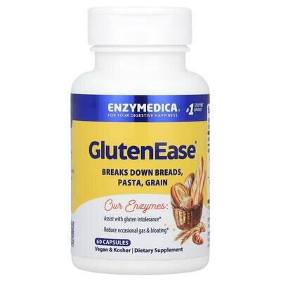 Травні ферменти Enzymedica GlutenEase, 60 капсул