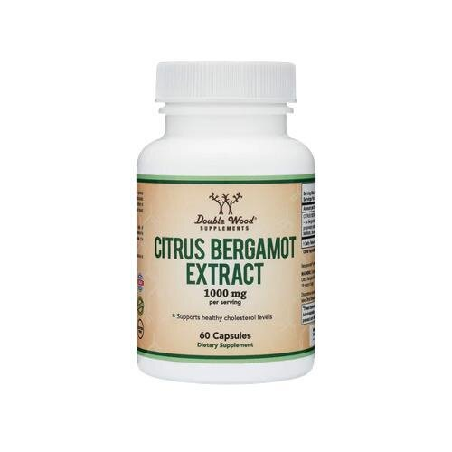 Бергамот Double Wood - Citrus Bergamot Extract 1000 mg, 60 капсул