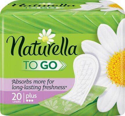 Прокладки щоденні Naturella Camomile Plus To Go, індивідуальна упаковка, 20 шт