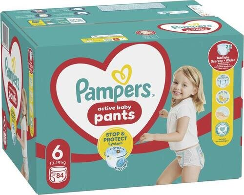 Підгузки-трусики Pampers Pants дитячі розмір 6, 14-19 кг, 84 шт