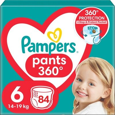 Підгузки-трусики Pampers Pants дитячі розмір 6, 14-19 кг, 84 шт
