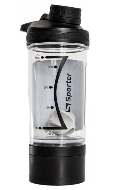 Шейкер Sporter Shaker 9022 чорний, 500 мл
