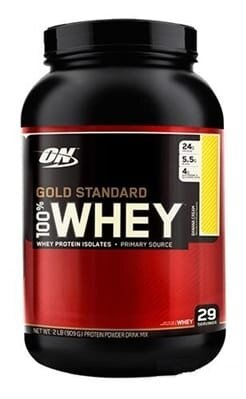 Протеїн Optimum Nutrition Gold Standard 100% Whey, банановий крем, 909 г